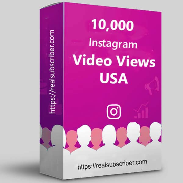 Buy 10k Instagram video views US